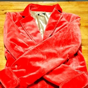 J. Crew Velvet, Short Blazer, Red